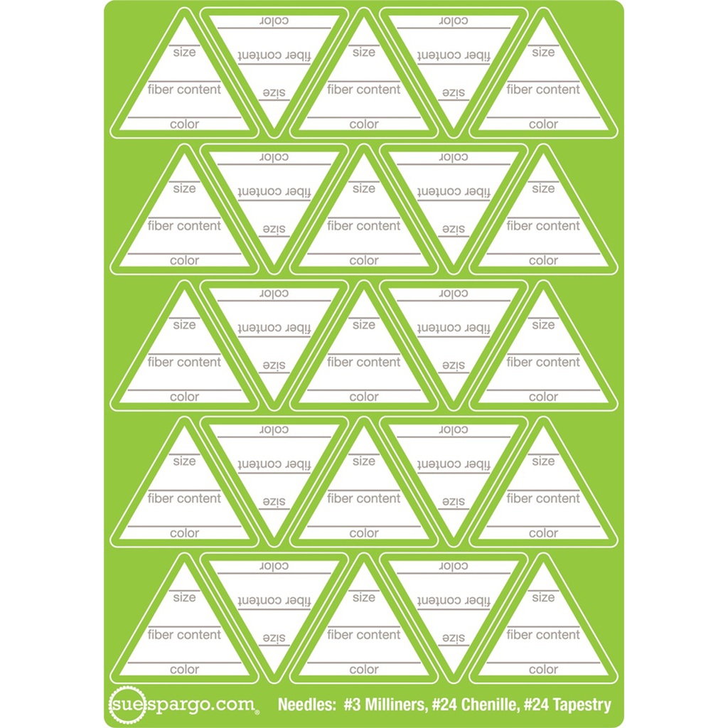 Thread ID Sticker Set, 6Pk | Sue Spargo Folk Art Quilts